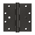Deltana 5"x5" Square Hinge, 2BB, Security, Stainless Steel, US10B