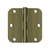 Deltana 3-1/2" x 3-1/2" x 5/8" Radius Hinge, Ball Bearing