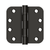 Deltana 4"x 4"x 5/8" Radius Hinge, HD, Ball Bearings