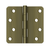 Deltana 4" x 4" x 1/4" Radius Hinge, Ball Bearings, Residential