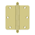 Deltana 3-1/2" x 3-1/2" x 1/4" Radius Hinge, w/ Ball Tips