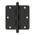 Deltana 3-1/2" x 3-1/2" x 1/4" Radius Hinge, w/ Ball Tips