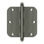 Deltana 3-1/2" x 3-1/2" x 5/8" Radius Hinge, w/ Ball Tips