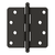 Deltana 4" x 4" x 1/4" Radius Hinge, w/ Ball Tips