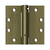 Deltana 4-1/2" x 4-1/2" Spring Hinge, UL Listed