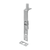 Deltana 6" Flush Bolt, HD, Stainless Steel