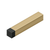 Deltana 4" Modern Square Baseboard Bumper, Solid Brass – Baseboard Stops
