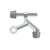 Deltana Hinge Pin Stop For Steel Hinges, Hinge Mounted, Zinc Die-Cast
