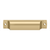 Deltana Rectangular Shell Pull 4"