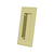Deltana Flush Pull, Rectangular, HD, 4" x 1-7/8" x 7/16", Solid Brass