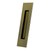 Deltana Flush Pull, Rectangular, HD, 10" x 2-1/4" x 1/2", Solid Brass