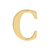 Deltana 4" Residential Letter C – Letters & Numbers