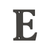 Deltana 4" Residential Letter E – Letters & Numbers