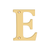 Deltana 4" Residential Letter E – Letters & Numbers