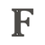 Deltana 4" Residential Letter F – Letters & Numbers