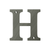Deltana 4" Residential Letter H – Letters & Numbers