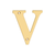 Deltana 4" Residential Letter V – Letters & Numbers