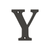 Deltana 4" Residential Letter Y – Letters & Numbers