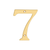 Deltana 4" Numbers, Solid Brass