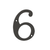 Deltana 4" Numbers, Solid Brass