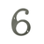 Deltana 4" Numbers, Solid Brass