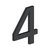 Deltana 4" Number 4, E Series With Risers, Stainless Steel