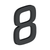 Deltana 4" Number 8, E Series With Risers, Stainless Steel