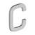 Deltana 4" Letter C, E Series With Risers, Stainless Steel – Letters & Numbers