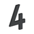 Deltana 4" Number 4, B Series With Risers, Stainless Steel
