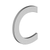 Deltana 4" Letter C, B Series With Risers, Stainless Steel – Letters & Numbers