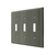 Deltana Switch Plate, Triple Standard