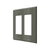 Deltana Switch Plate, Double Rocker