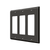 Deltana Switch Plate, Triple Rocker