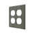 Deltana Switch Plate, Quadruple Outlet