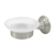 Deltana Soap Dish with Frosted Glass, 98C Series, Solid Brass