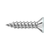 Deltana Wood Screw, Steel, #9x3/4"