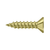 Deltana Wood Screw, Steel, #9x3/4"