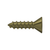 Deltana Wood Screw, Steel, #10 x 3/4"