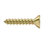 Deltana Wood Screw, Steel, #10 x 1"