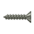 Deltana Wood Screw, Steel, #12 x 1"