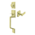 Deltana Highgate Handleset with Zinc Livingston Lever Entry