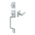 Deltana Highgate Handleset with Zinc Livingston Lever Dummy