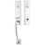 Emtek Double Cylinder Adams Handleset with Georgetown Crystal Knob