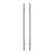 Sure-Loc 48" Knurled Long Door Pull, Double-Sided