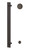 Sure-Loc Modern Barn Door Handle, Round Pull 14"