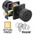Emtek Entry Round Knob With Square Rose