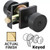 Emtek Entry Round Knob With Square Rose