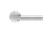 Karcher Design Tasmania Lever on Round 3-Piece Rose – Custom-Bored Trim (ER31)