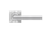 Karcher Design Rio Steel Lever on Square 3-Piece Rose – Custom-Bored Trim (ERQ34)