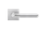 Karcher Design Lignano Steel Lever on Square Plan Design Rose – Custom-Bored Trim (EPLQ35)